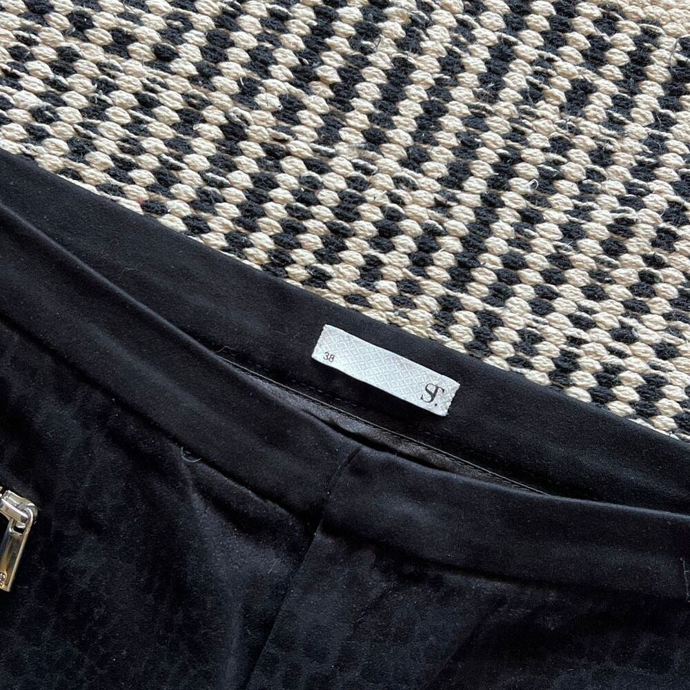 SuperTrash Size 38 ( 6 ) Black pants Suede casual pants - Picture 5 of 7